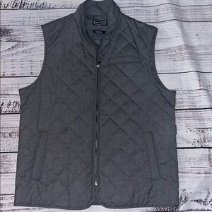 Paul Fredrick Charcoal Quilted Vest